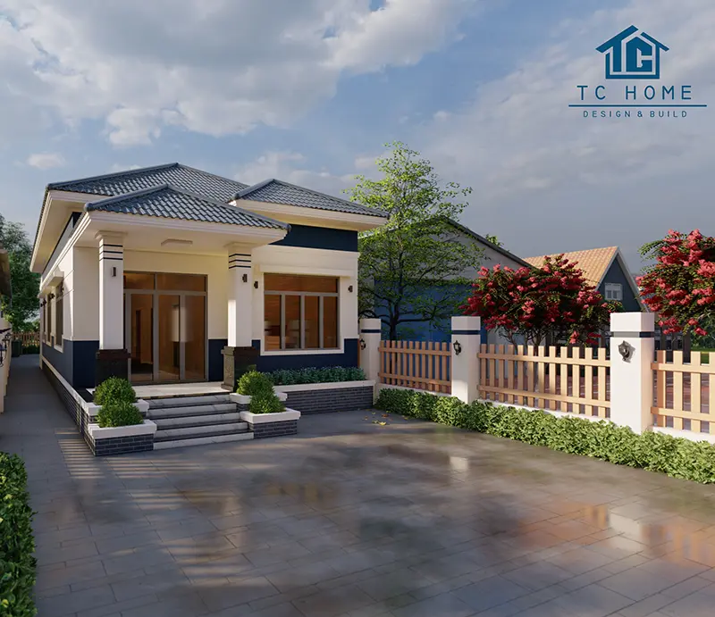 Nhà mái nhật với thiết kế tối giản cân bằng