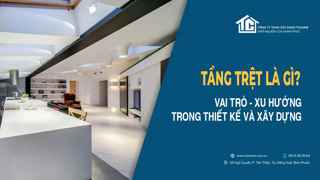 Tầng trệt trong ngôi nhà hiện đại, không gian sống rộng rãi và thoải mái.