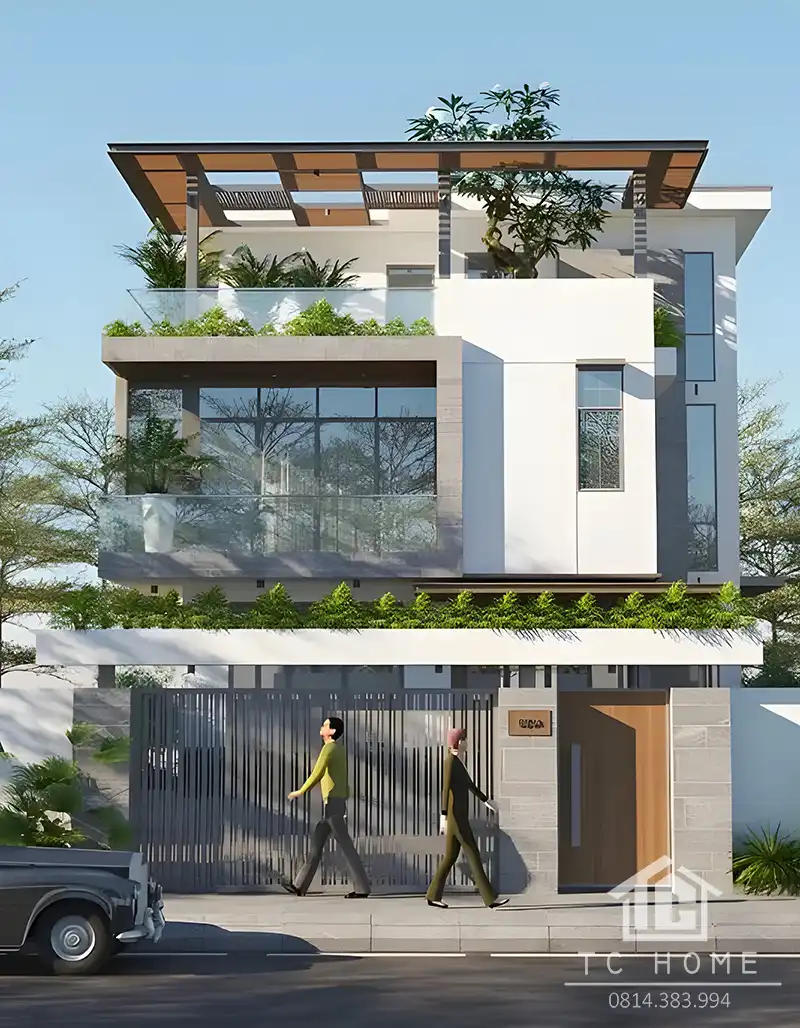Mẫu nhà hiện đại 3 tầng