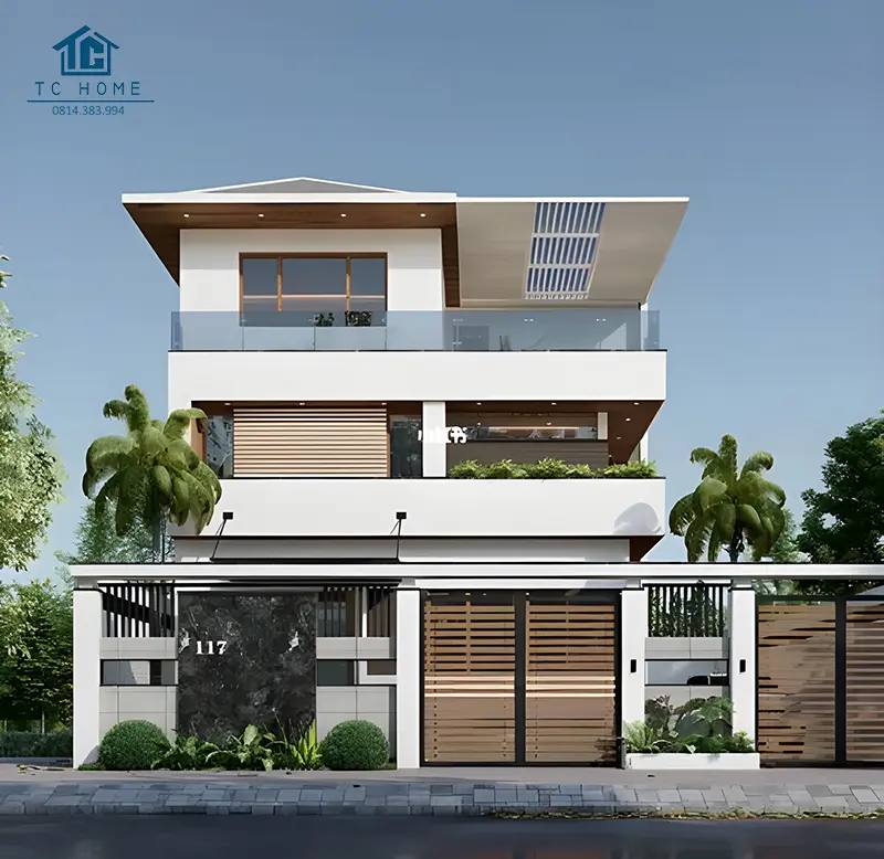 Mẫu nhà mái nhật hiện đại