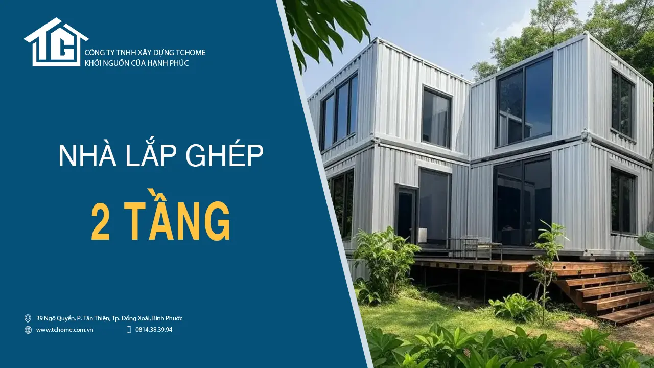 Nhà lắp ghép 2 tầng