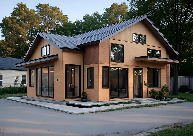Mẫu nhà lắp ghép làm Homestay 2 tầng