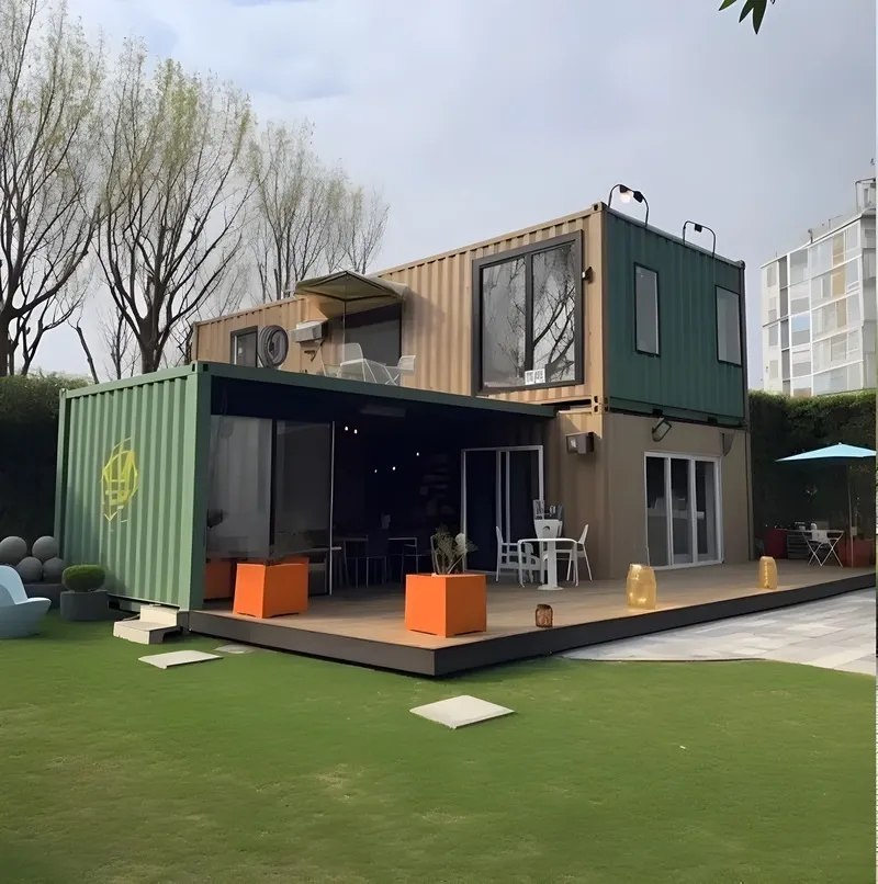 Mẫu nhà lắp ghép 2 tầng hiện đại