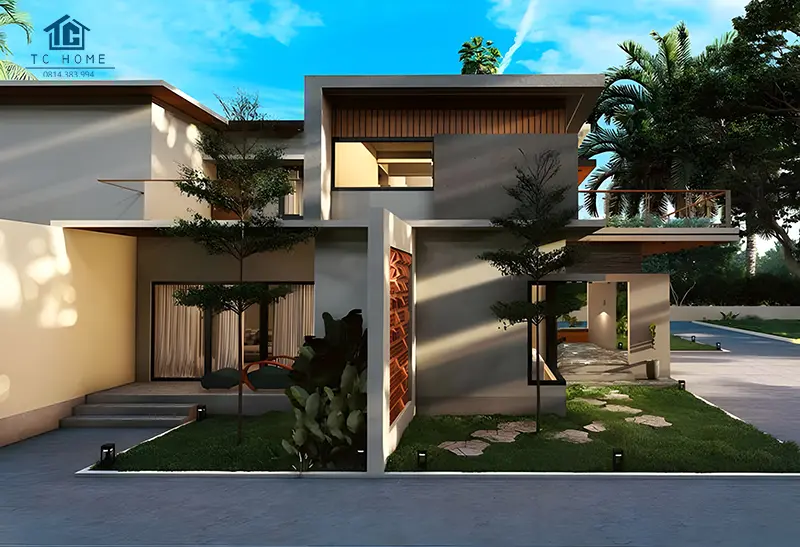 Xây nhà trọn gói Đồng Nai mẫu nhà pha trộn